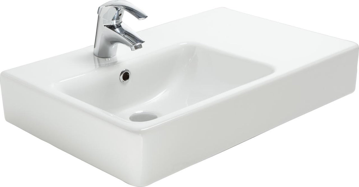 Argent Evo Asymmetric Basin Right Hand Shelf 1 tap hole Brisbane