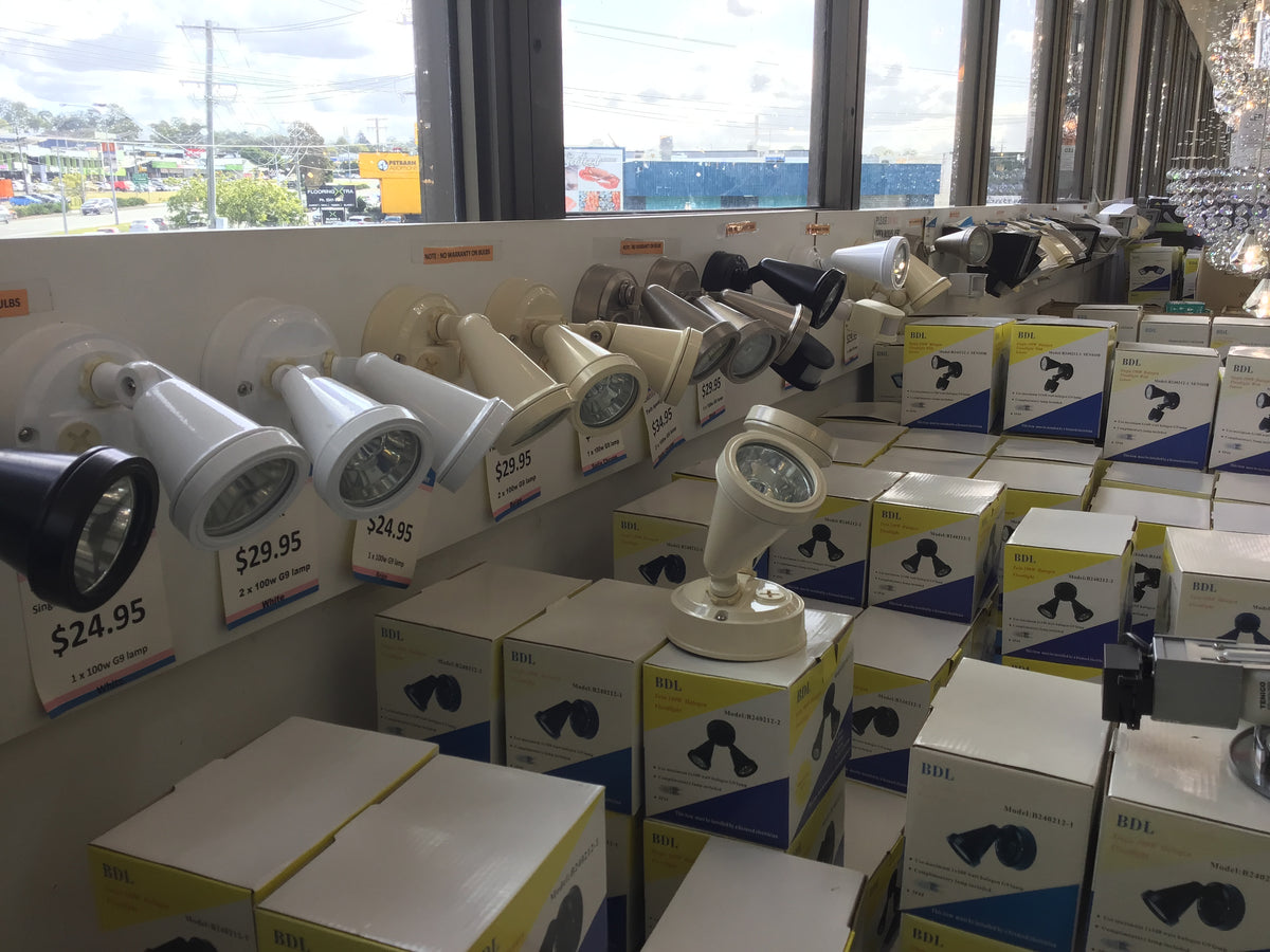 6x BDL Single 150W Halogen Floodlight with Sensor FREE SHIPPING