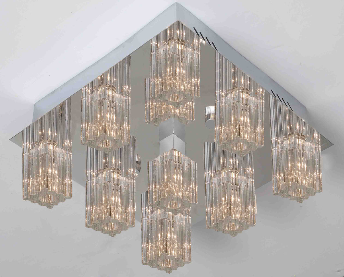Epic Lucy 9 light ECO LED crystal ceiling lights Brisbane Discount