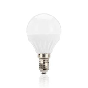 Fancy round LED bulb 3W 3000K frosted E14
