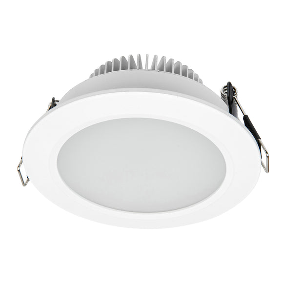 Umbra LED round diffused downlight 10W white frame tri colour