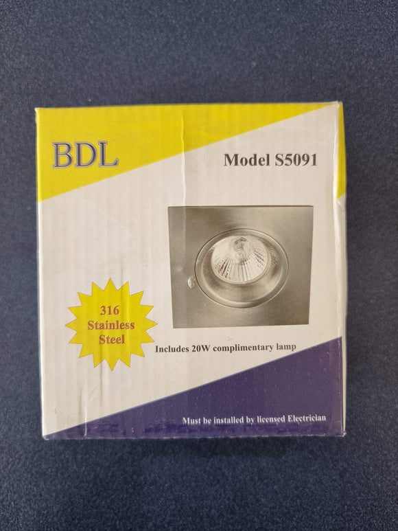 BDL Square 316 Stainless Steel Downlight Frame