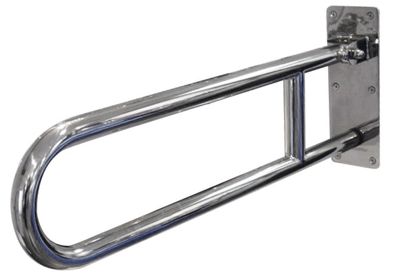 Argent ADVANTAGE FOLDING WC GRAB BAR 32MM STAINLESS STEEL