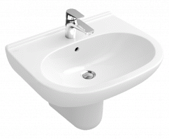 Villeroy and Boch O.novo wash basin 1 tap hole with-trap