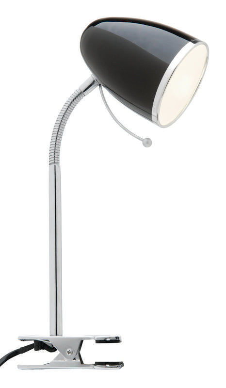 Sara E27 clamp lamp black