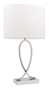 Campbell small table lamp white