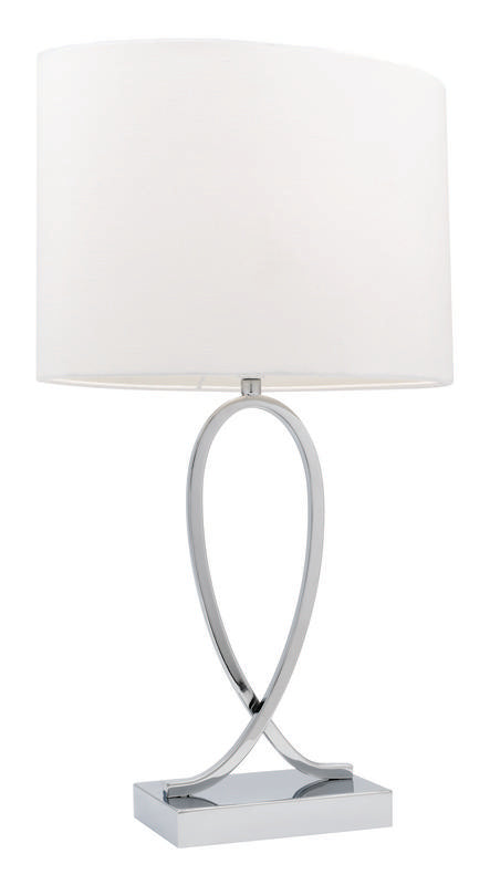 Campbell touch table lamp white