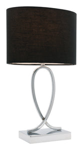 Campbell large table lamp black