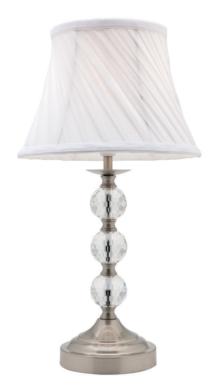 Owen touch lamp brushed chrome