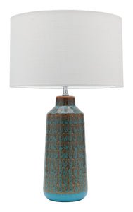 Farrow table lamp blue