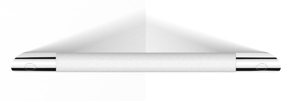 Argent Universal Corner Footrest Chrome White