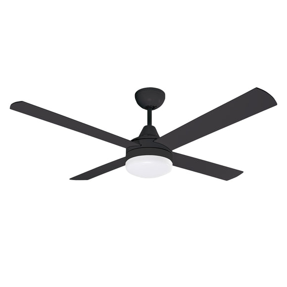 Cardiff DC Ceiling Fan with LED Light Black