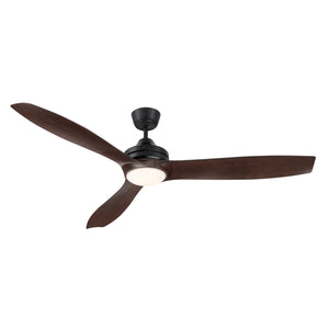 LORA 59" DC CEILING FAN BLACK WITH LED