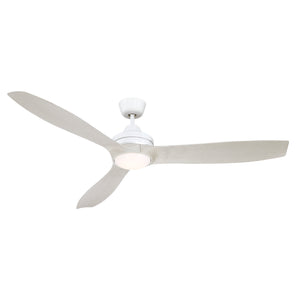 LORA 59" DC CEILING FAN WHITE WITH LED