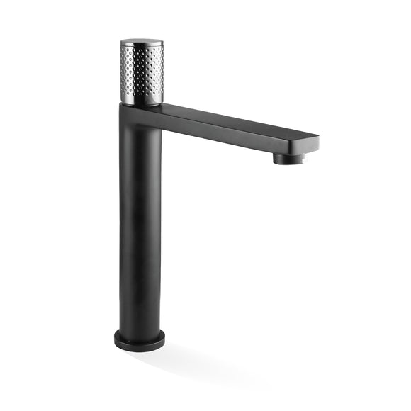 Linkware Gabe High Rise Mixer - Black With Chrome Handle