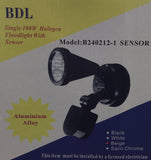 6x BDL Single 100W Halogen Floodlight with Sensor FREE SHIPPING