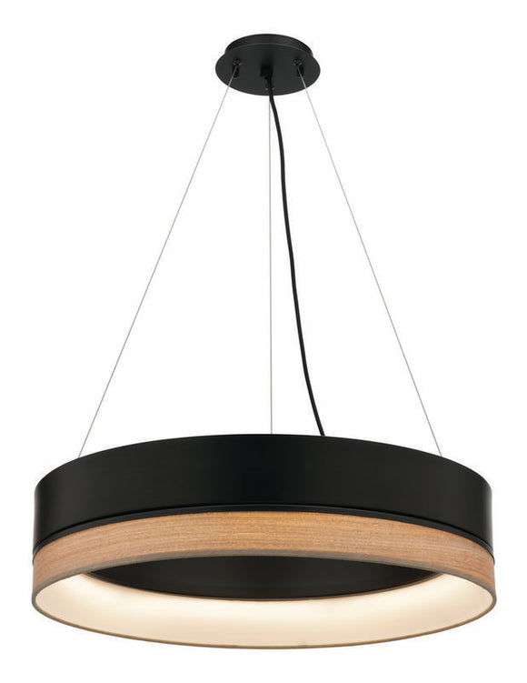 Fitzgerald 24W LED pendant dimmable black
