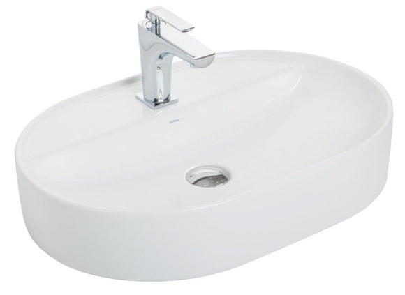 Argent Grace Oval Counter Top Basin 1 tap hole
