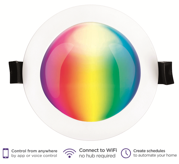 Brilliant Smart Lighting 10W Prism RGB + White Downlight