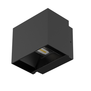 SAL Cube 10w Up Down Outdoor Wall Light Black