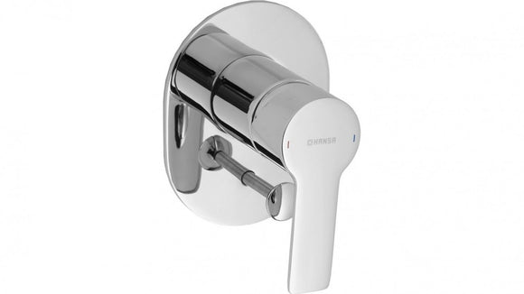 Hansa Ligna Oval Shower or Bath Mixer with Diverter and In-Wall Body
