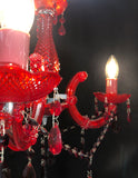 EPIC 808C/3RED 3 Light Red Chandelier