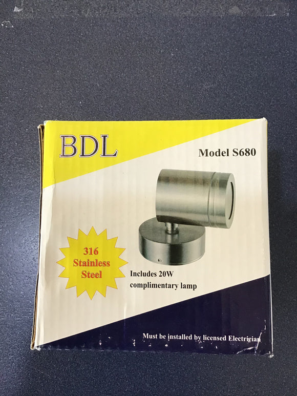BDL Round Down 316 Stainless Outdoor Wall Light